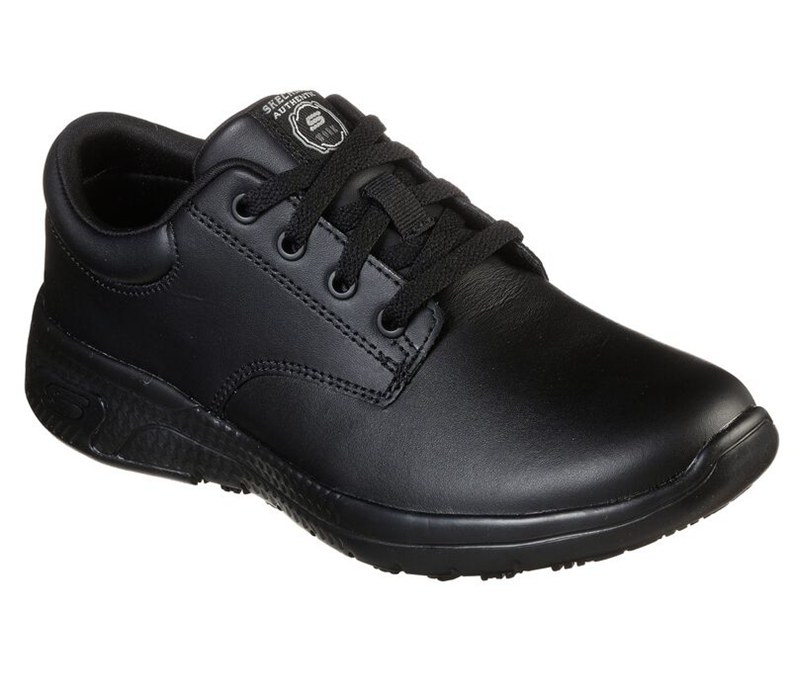 Skechers Dam Svarta Snörskor - Work Relaxed Fit: Marsing - Navor Sr - Sverige (HZDNC-0198)